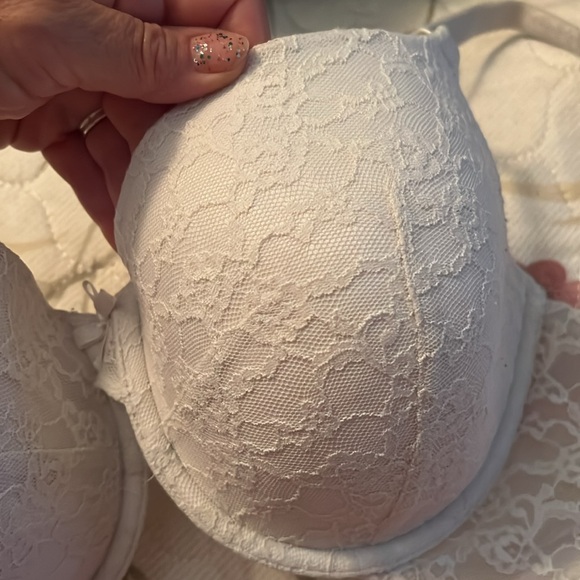 Victoria Secret lined perfect coverage 36DD white lace - Picture 10 of 10